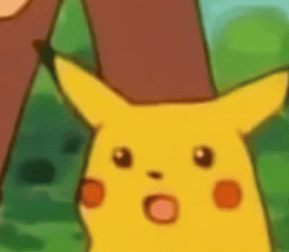 Surprised Reaction Of Pikachu Meme GIF