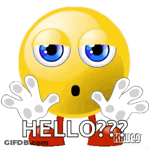 Surprised Smiley Saying Hello GIF