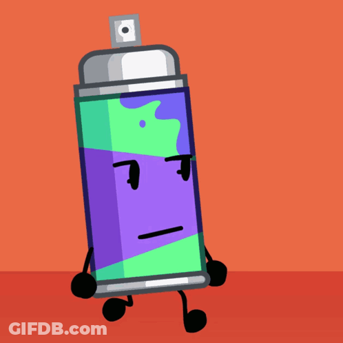 Surprised Spray Can GIF