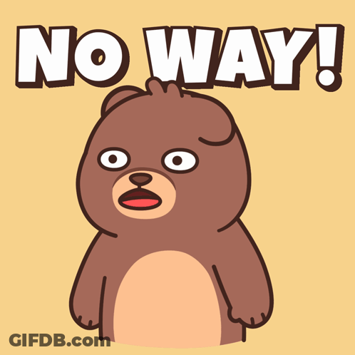 Surprised Teddy Bear No Way GIF