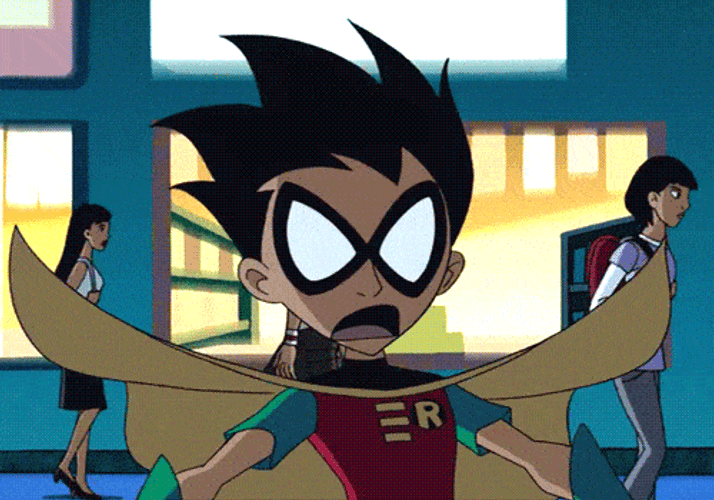 Surprised Teen Titans Robin GIF
