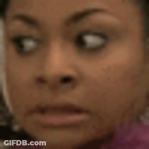 Surprised Woman Close Up GIF