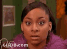 Surprised Woman Close Up GIF