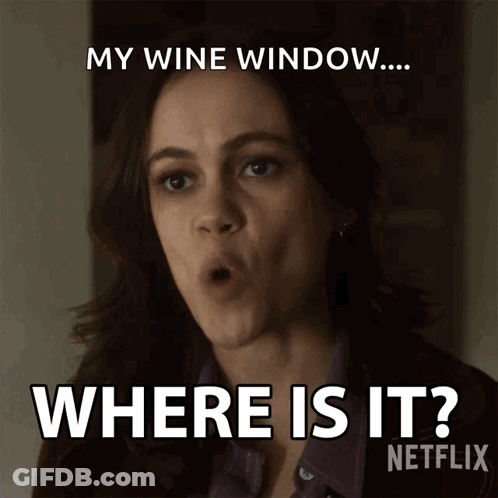 Surprised Woman My Wine Window Where Is It GIF