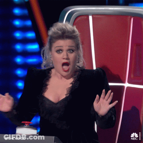 Surprised Woman On The Voice GIF