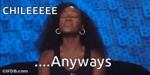 Surprised Woman Saying Chileeee Anyways GIF