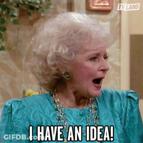 Surprised Woman Saying I Have An Idea GIF