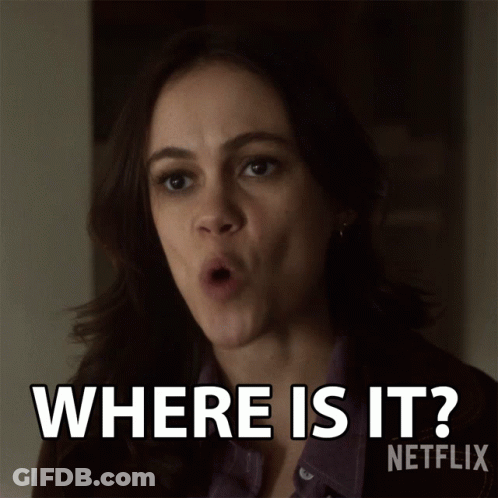 Surprised Woman Saying Where Is It GIF