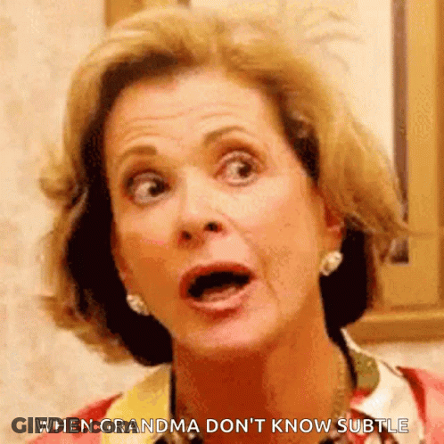 Surprised Woman When Grandma Don't Know Subtle GIF