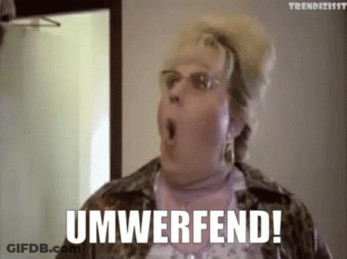 Surprised Woman With Glasses Saying Umwerfend GIF