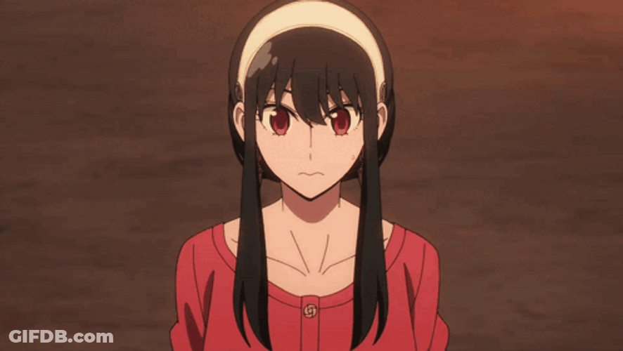 Surprised Yor Forger Tennis Racket GIF