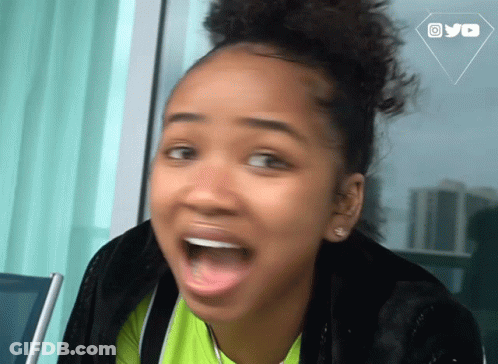 Surprised Young Girl With YouTube Logo GIF