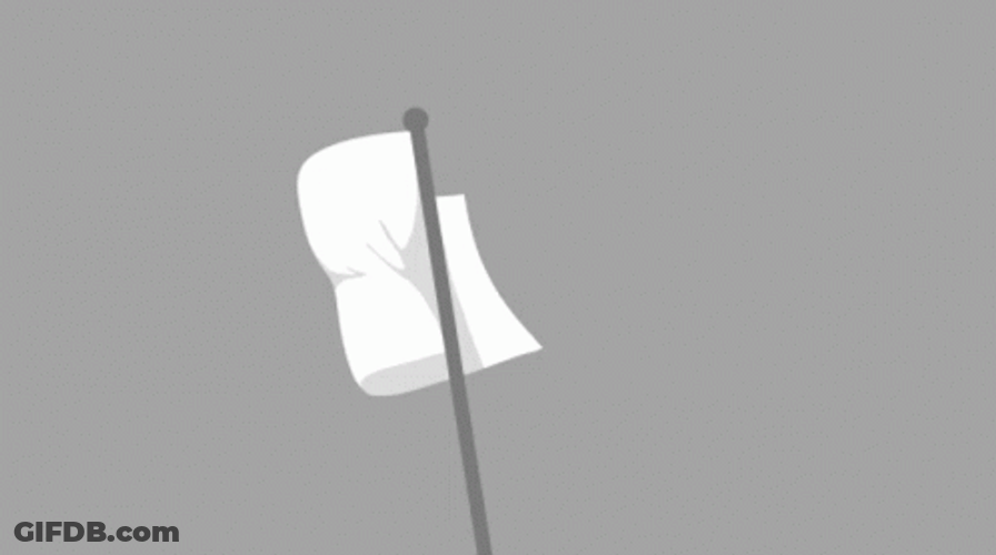 Surrender Flag Vector GIF
