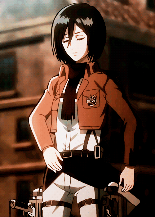 Survey Corps Mikasa Ackerman Oath To Self GIF