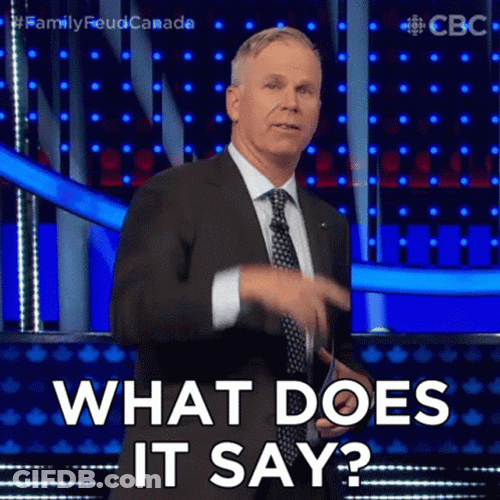 Survey Says Gerry Dee What Does It Say GIF
