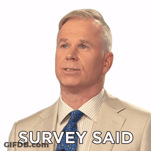 Survey Says Gerry Dee White Suit GIF