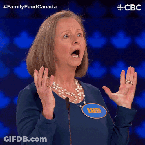 Survey Says Old Woman In Shock GIF