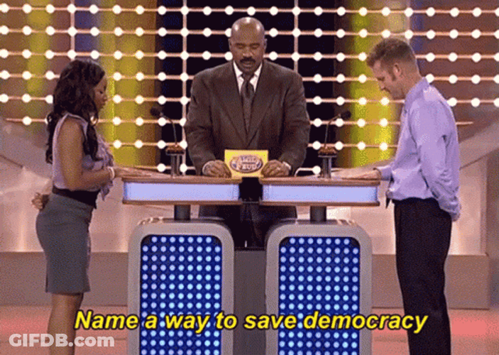 Survey Says Steve Harvey Become Poll Worker GIF