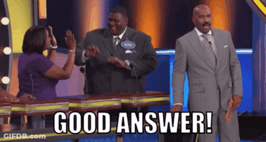 Survey Says Steve Harvey Good Answer GIF
