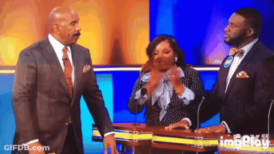 Survey Says Steve Harvey It's Up There GIF