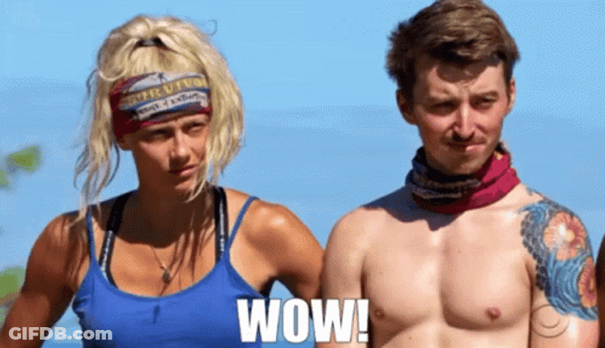 Survivor Player Kelley Wentworth Wow GIF