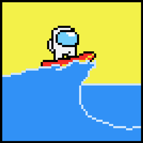 Sus Among Us Surfing GIF