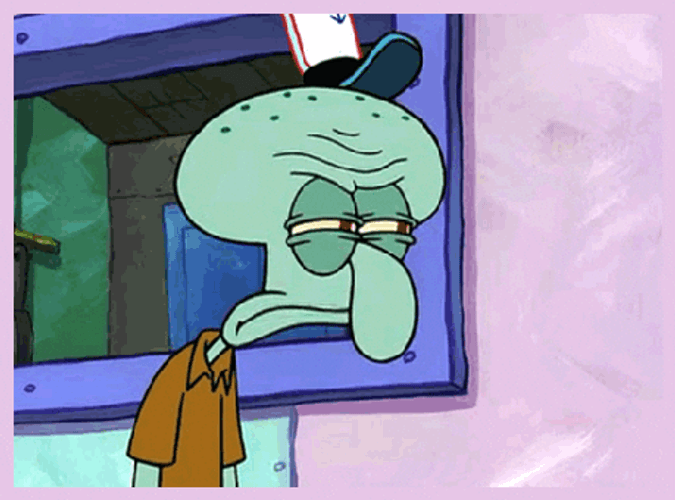 Sus Squidward Side-Eye GIF