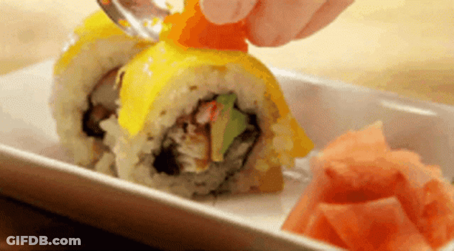 Sushi Plating Preparation GIF