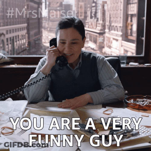 Susie Myerson You Are A Funny Guy GIF