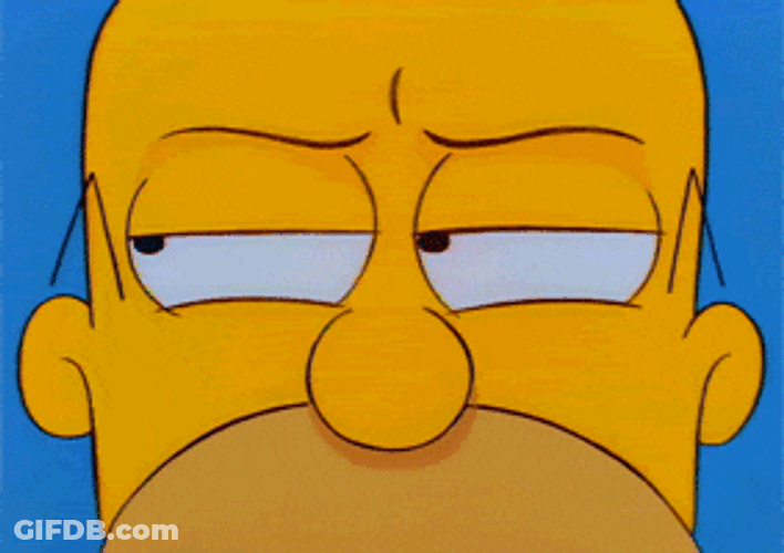 Suspicious Eyes Homer Meme GIF