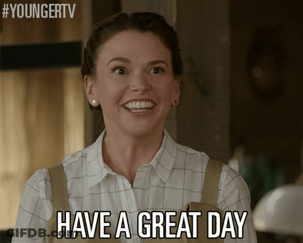 Sutton Foster Greeting Have An Awesome Day GIF