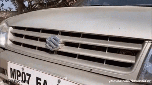 Suzuki Car License Plate MP07 FA GIF