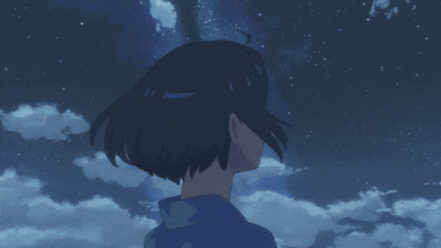 Suzume Mesmerized Meteor Shower Your Name GIF