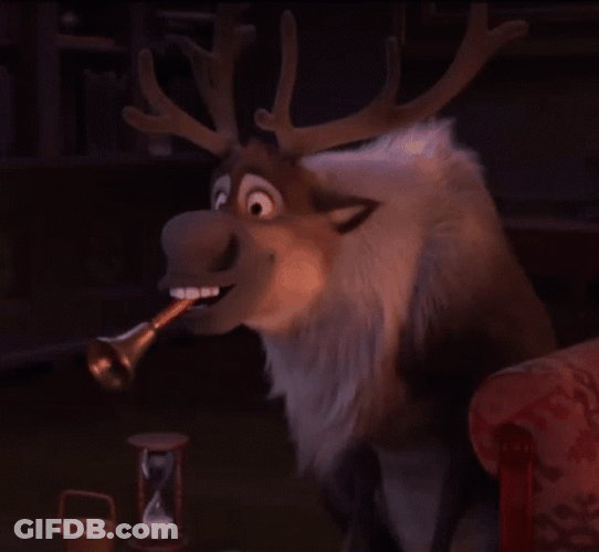 Sven Reindeer Cowbell GIF