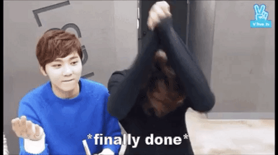 SVT Seungkwan And Dokyeam All Done GIF