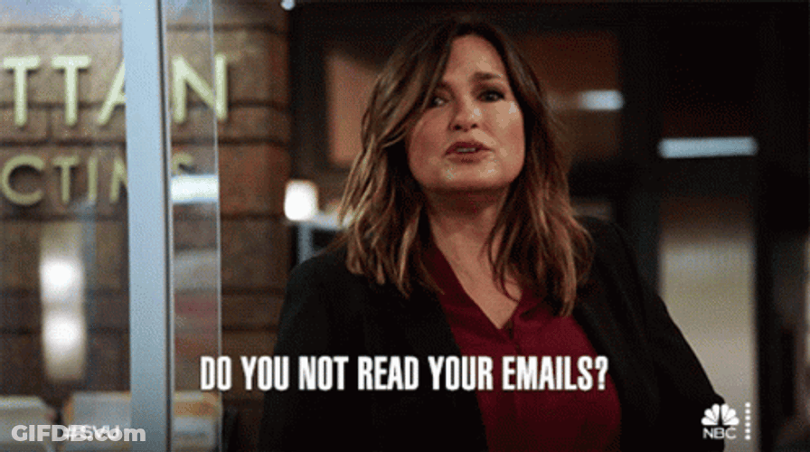 SVU Did You Not Read My Emails Mail GIF