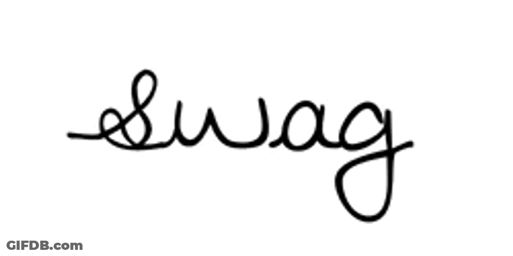 Swag Calligraphy GIF