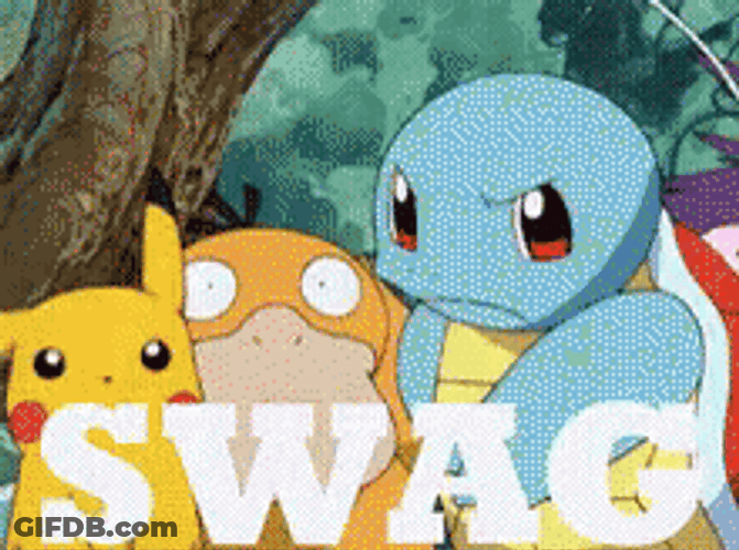 Swag Cool Squirtle GIF