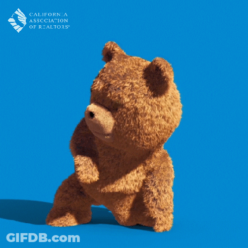 Swag Dance Animated Bear GIF