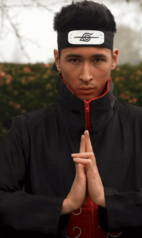 Swag Lip Biting Naruto Cosplayer Got Rizz GIF