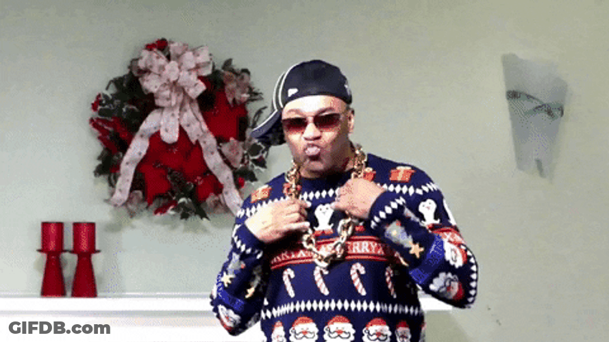 Swagger Boy In Ugly Sweater GIF