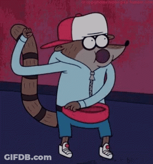 Swaggy Rigby Regular Show GIF