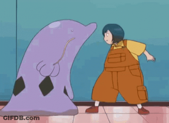 Swalot Pokemon Swallows Girl GIF