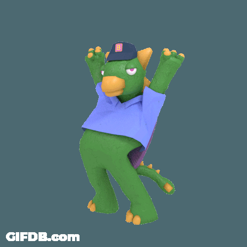 Swaying Hips Dinosaur Dance GIF