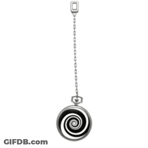 Swaying Hypnotizing Swirling Pendant GIF