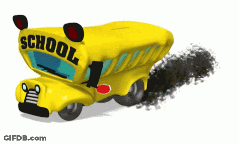 Swaying School Short Bus GIF
