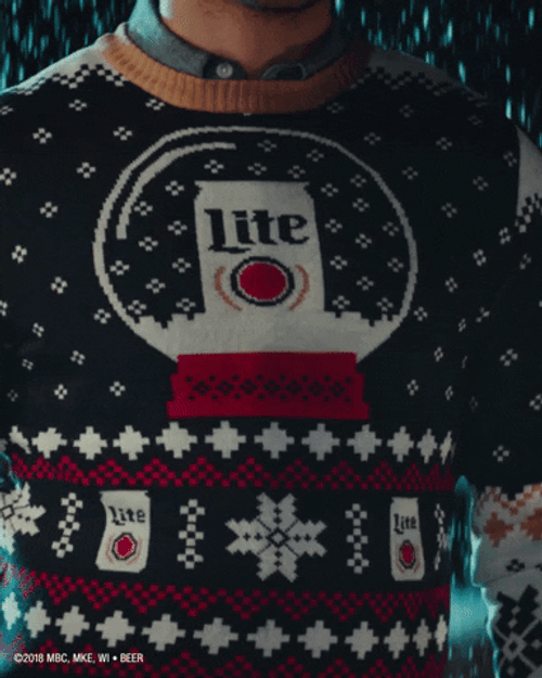 Sweater Weather Man Holding Cup GIF