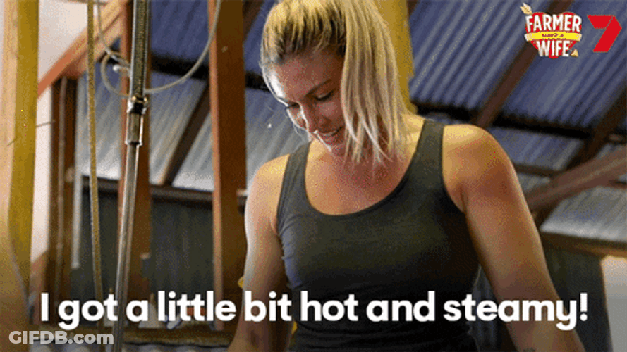 Sweating Fit Hot Wife GIF
