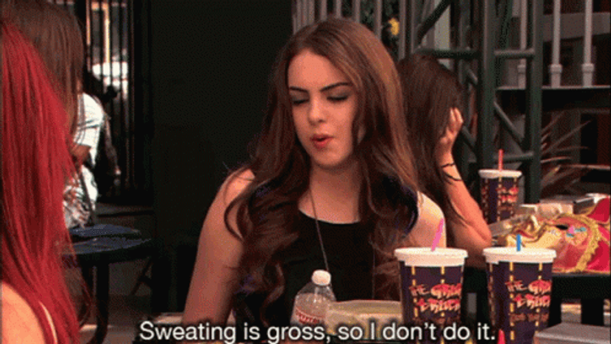 Sweating Is Gross Jade West GIF