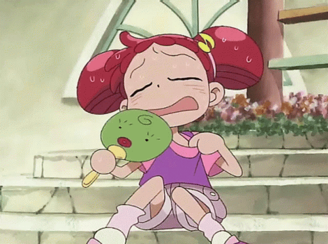 Sweating Meme Animated Girl Getting Sweaty GIF